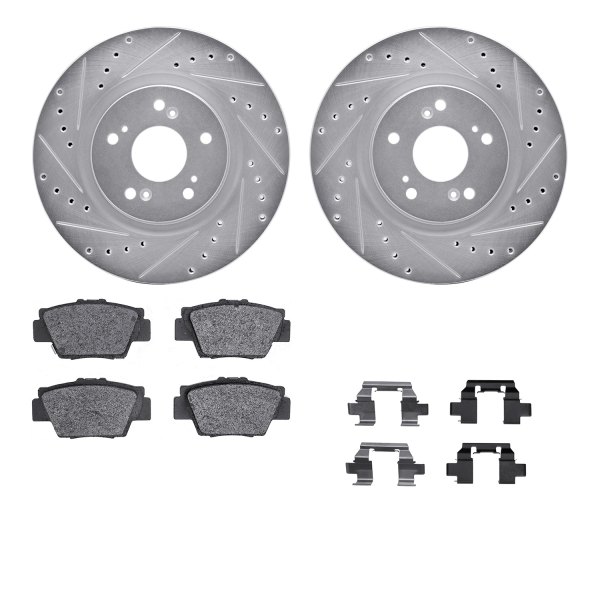 DFC® - PRO-KIT 5000+ Drilled and Slotted Rear Brake Kit