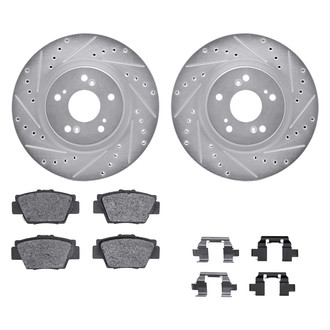 DFC® - PRO-KIT 5000+ Drilled and Slotted Rear Brake Kit