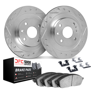 DFC® - PRO-KIT 5000+ Drilled and Slotted Front Brake Kit