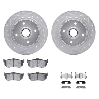DFC® - PRO-KIT 5000+ Drilled and Slotted Rear Brake Kit