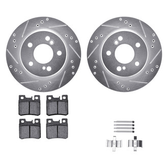 DFC® - PRO-KIT 5000+ Drilled and Slotted Rear Brake Kit