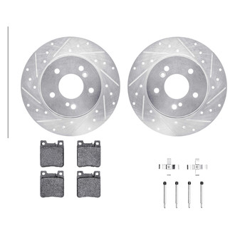 DFC® - PRO-KIT 5000+ Drilled and Slotted Rear Brake Kit