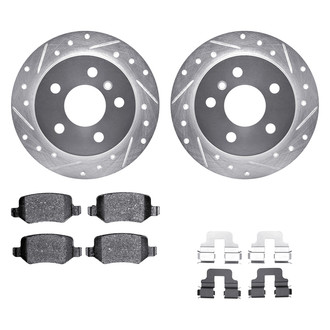DFC® - PRO-KIT 5000+ Drilled and Slotted Rear Brake Kit