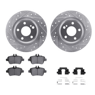 DFC® - PRO-KIT 5000+ Drilled and Slotted Rear Brake Kit