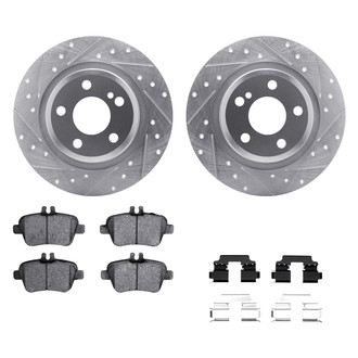 DFC® - PRO-KIT 5000+ Drilled and Slotted Rear Brake Kit