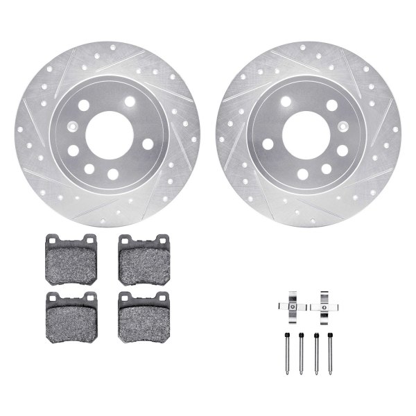 DFC® - PRO-KIT 5000+ Drilled and Slotted Rear Brake Kit