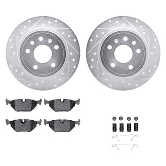 DFC® - PRO-KIT 5000+ Drilled and Slotted Rear Brake Kit