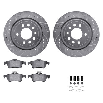 DFC® - PRO-KIT 5000+ Drilled and Slotted Rear Brake Kit