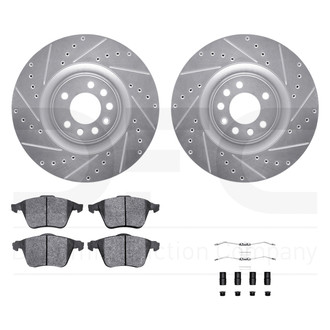 DFC® - PRO-KIT 5000+ Drilled and Slotted Front Brake Kit