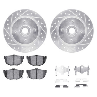 DFC® - PRO-KIT 5000+ Drilled and Slotted Rear Brake Kit