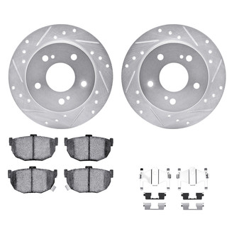 DFC® - PRO-KIT 5000+ Drilled and Slotted Rear Brake Kit
