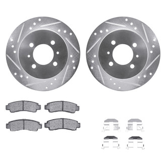 DFC® - PRO-KIT 5000+ Drilled and Slotted Rear Brake Kit