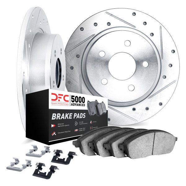 DFC® - PRO-KIT 5000+ Drilled and Slotted Rear Brake Kit