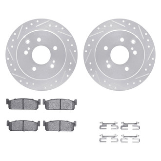 DFC® - PRO-KIT 5000+ Drilled and Slotted Rear Brake Kit