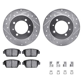 DFC® - PRO-KIT 5000+ Drilled and Slotted Rear Brake Kit