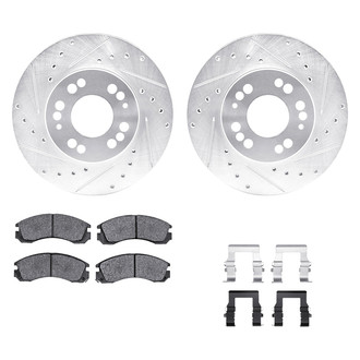 DFC® - PRO-KIT 5000+ Drilled and Slotted Front Brake Kit