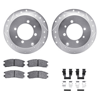 DFC® - PRO-KIT 5000+ Drilled and Slotted Rear Brake Kit