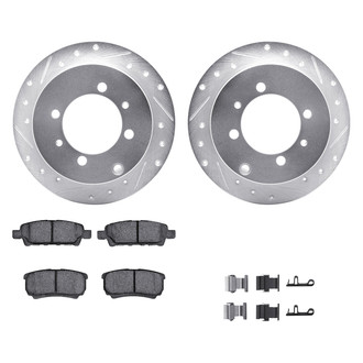 DFC® - PRO-KIT 5000+ Drilled and Slotted Rear Brake Kit