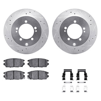 DFC® - PRO-KIT 5000+ Drilled and Slotted Rear Brake Kit
