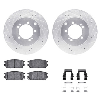 DFC® - PRO-KIT 5000+ Drilled and Slotted Rear Brake Kit