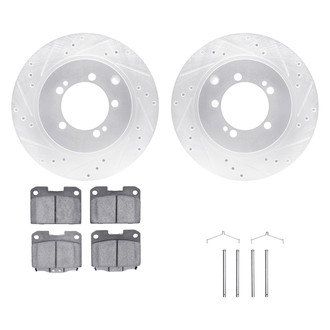 DFC® - PRO-KIT 5000+ Drilled and Slotted Rear Brake Kit