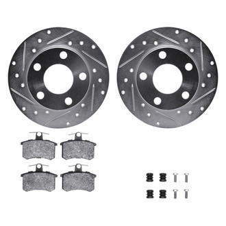 DFC® - PRO-KIT 5000+ Drilled and Slotted Rear Brake Kit