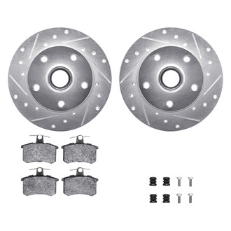 DFC® - PRO-KIT 5000+ Drilled and Slotted Rear Brake Kit