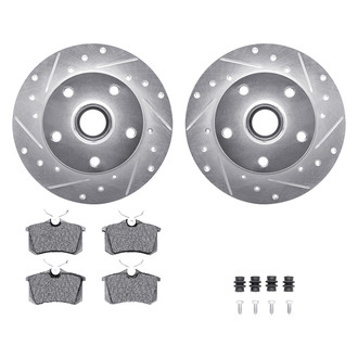 DFC® - PRO-KIT 5000+ Drilled and Slotted Rear Brake Kit