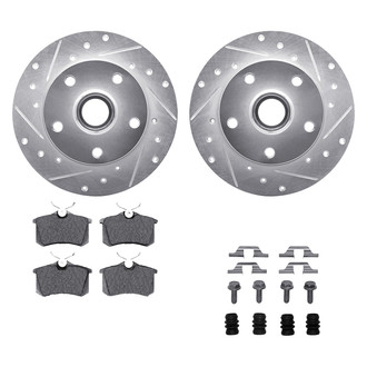 DFC® - PRO-KIT 5000+ Drilled and Slotted Rear Brake Kit