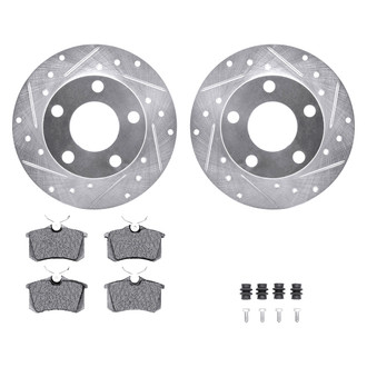 DFC® - PRO-KIT 5000+ Drilled and Slotted Rear Brake Kit