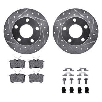 DFC® - PRO-KIT 5000+ Drilled and Slotted Rear Brake Kit