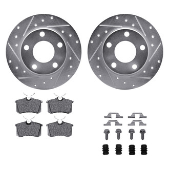 DFC® - PRO-KIT 5000+ Drilled and Slotted Rear Brake Kit