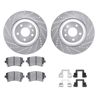 DFC® - PRO-KIT 5000+ Drilled and Slotted Rear Brake Kit