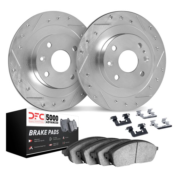 DFC® - PRO-KIT 5000+ Drilled and Slotted Rear Brake Kit