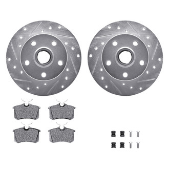 DFC® - PRO-KIT 5000+ Drilled and Slotted Rear Brake Kit