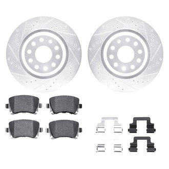 DFC® - PRO-KIT 5000+ Drilled and Slotted Rear Brake Kit