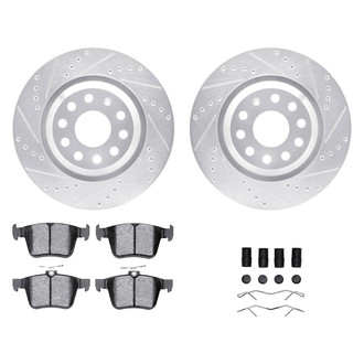 DFC® - PRO-KIT 5000+ Drilled and Slotted Rear Brake Kit
