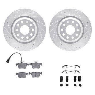 DFC® - PRO-KIT 5000+ Drilled and Slotted Rear Brake Kit