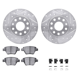 DFC® - PRO-KIT 5000+ Drilled and Slotted Rear Brake Kit