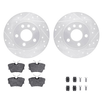 DFC® - PRO-KIT 5000+ Drilled and Slotted Rear Brake Kit