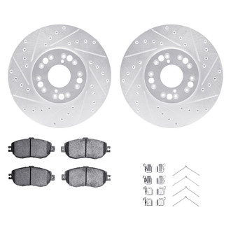 DFC® - PRO-KIT 5000+ Drilled and Slotted Front Brake Kit