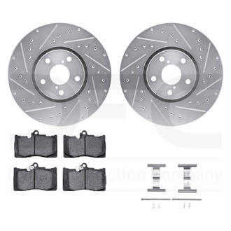 DFC® - PRO-KIT 5000+ Drilled and Slotted Front Brake Kit