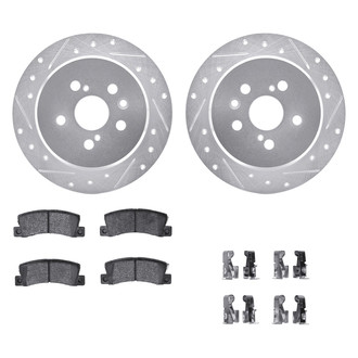 DFC® - PRO-KIT 5000+ Drilled and Slotted Rear Brake Kit