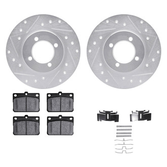 DFC® - PRO-KIT 5000+ Drilled and Slotted Front Brake Kit