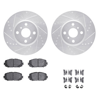 DFC® - PRO-KIT 5000+ Drilled and Slotted Front Brake Kit