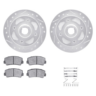 DFC® - PRO-KIT 5000+ Drilled and Slotted Front Brake Kit
