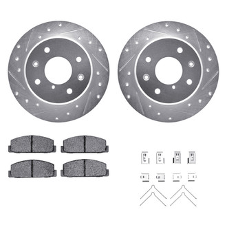 DFC® - PRO-KIT 5000+ Drilled and Slotted Rear Brake Kit