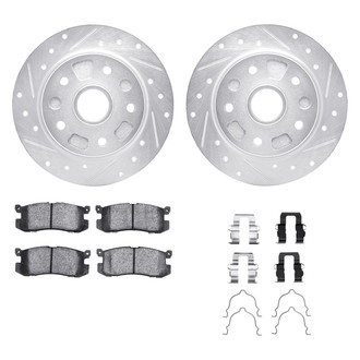 DFC® - PRO-KIT 5000+ Drilled and Slotted Rear Brake Kit