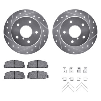 DFC® - PRO-KIT 5000+ Drilled and Slotted Rear Brake Kit