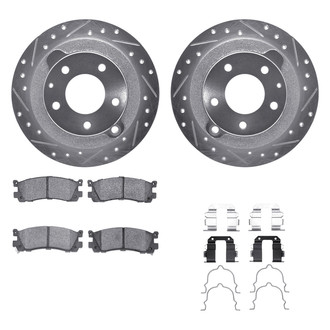 DFC® - PRO-KIT 5000+ Drilled and Slotted Rear Brake Kit